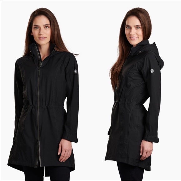 Kuhl Jackets & Blazers - Kuhl Jetstream Black Trenchcoat Raincoat Jacket M